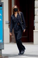 IRINA SHAYK Out and About in New York 10/12/2021