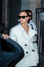IRINA SHAYK Out at Paris Fashion Week 09/30/2021
