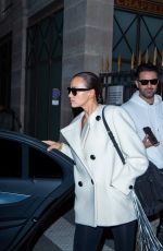 IRINA SHAYK Out at Paris Fashion Week 09/30/2021