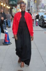 ISSA RAE Arrives at Late Show with Stephen Colbert in New York 10/20/2021