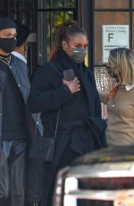ISSA RAE Leaves Her Hotel in New York 10/20/2021