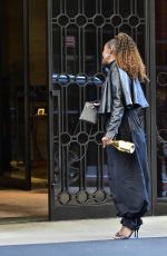 ISSA RAE Out with Open Bottle of Champagne in New York 10/20/2021