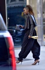 ISSA RAE Out with Open Bottle of Champagne in New York 10/20/2021