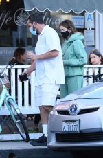 JACKIE and Adam SANDLER at Caffe Luxxe in Brentwood 10/16/2021