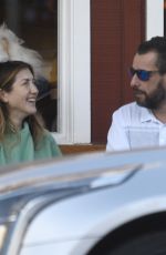 JACKIE and Adam SANDLER at Caffe Luxxe in Brentwood 10/16/2021