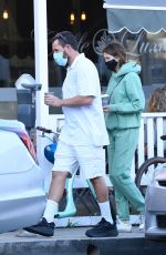 JACKIE and Adam SANDLER at Caffe Luxxe in Brentwood 10/16/2021