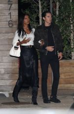 JASMINE TOOKES and Juan David Borrero at Soho House in Malibu 10/16/2021