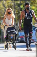 JENA FRUMES and Jason Derulo Out for Lunch at Granville in West Hollywood 10/10/2021