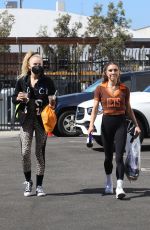 JENNA JOHNSON and JOJO SIWA at Dancing With the Stars Rehersals in Los Angeles 10/10/2021