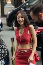 JENNIE Arrives at Chanel Fashion Show in Paris 10/05/2021