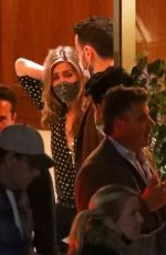 JENNIFER ANISTON, COURTENEY COX, LISA KUDROW and KATY PERRY and Orlando Bloom at Sunset Towers in Los Angeles 10/22/2021