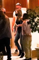 JENNIFER ANISTON Out for Dinner with a Mystery Man at Sunset Tower Hotel in Los Angeles 09/27/2021