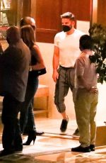 JENNIFER ANISTON Out for Dinner with a Mystery Man at Sunset Tower Hotel in Los Angeles 09/27/2021
