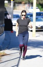 JENNIFER GARNER Out Jogging in Brentwood 10/28/2021