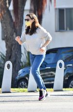 JENNIFER GARNER Out to Picks up Her Son Samuel from a Halloween Party in Brentwood 10/29/2021