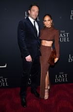 JENNIFER LOPEZ and Ben Affleck at The Last Duel Premiere in New York 10/09/2021