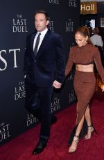 JENNIFER LOPEZ and Ben Affleck at The Last Duel Premiere in New York 10/09/2021