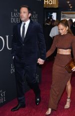JENNIFER LOPEZ and Ben Affleck at The Last Duel Premiere in New York 10/09/2021