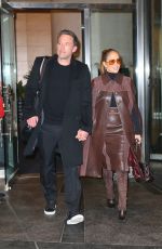 JENNIFER LOPEZ and Ben Affleck Leaves Mandarin Hotel in New York 10/10/2021