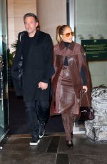 JENNIFER LOPEZ and Ben Affleck Leaves Mandarin Hotel in New York 10/10/2021