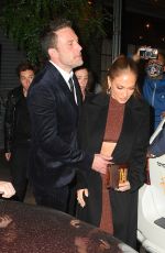 JENNIFER LOPEZ and Ben Affleck Leaves The Last Duel Premiere Afterparty in New York 10/09/2021