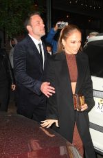 JENNIFER LOPEZ and Ben Affleck Leaves The Last Duel Premiere Afterparty in New York 10/09/2021