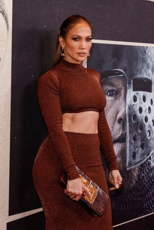 JENNIFER LOPEZ at The Last Duel Premiere in New York 10/09/2021