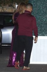 JENNIFER LOPEZ Out for Dinner with Friends in West Hollywood 10/23/2021