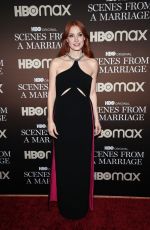 JESSICA CHASTAIN at A Scenes from a Marriage Special Screening in New York 10/10/2021