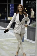JESSICA HAYES Leaves BBC Breakfast Studios in Manchester 10/10/2021