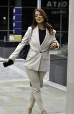 JESSICA HAYES Leaves BBC Breakfast Studios in Manchester 10/10/2021