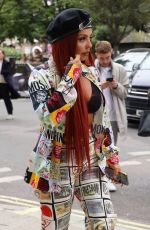 JESY NELSON Arrives at Kiss FM Radio in London 10/07/2021