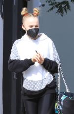 JOJO SIWA and JENNA JOHNSON Leaves Dance Studio in Los Angeles 10/24/2021