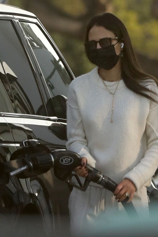 JORDANA BREWSTER at a Gas Station in Brentwood 12/12/2021