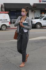 JORDANA BREWSTER at Caffe Luxxe in Brentwood 10/06/2021