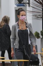 JORDANA BREWSTER at Caffe Luxxe in Brentwood 10/06/2021