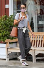 JORDANA BREWSTER Out for Morning Coffee in Brentwood 10/07/2021