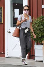 JORDANA BREWSTER Out for Morning Coffee in Brentwood 10/07/2021