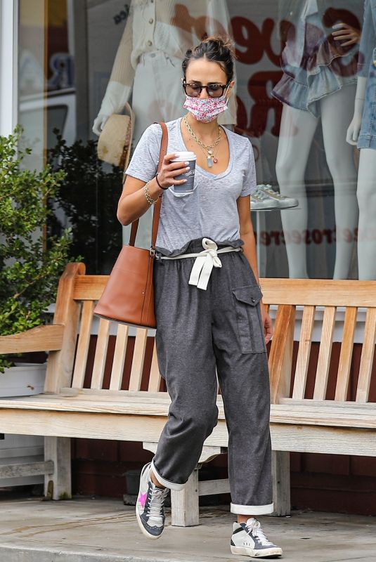 JORDANA BREWSTER Out for Morning Coffee in Brentwood 10/07/2021
