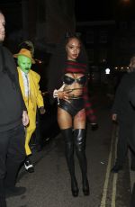 JOURDAN DUNN Arrives at Maya Jama
