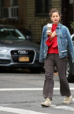 JULIA MAYORGA on the Set of Katie Holmes