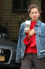 JULIA MAYORGA on the Set of Katie Holmes