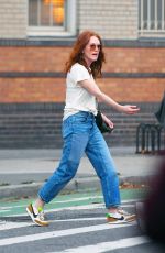 JULIANNE MOOR in Denim Out in New York 10/11/2021