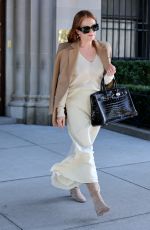JULIANNE MOORE on the Set of Sharper in New York 10/19/2021