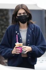 KAIA GERBER Out for Iced Coffee in Burbank 10/18/2021