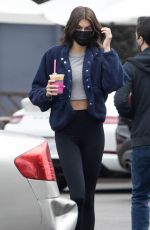 KAIA GERBER Out for Iced Coffee in Burbank 10/18/2021