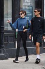 KAIA GERBER Out with a Friend in New York 09/30/2021