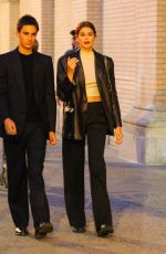 KAIA GERBER Out with a Friend in New York 10/01/2021