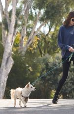 KAIA GERBER Out with Her Dog at Point Dume Village in Malibu 10/24/2021