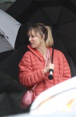 KALEY CUOCO on the Set of The Flight Attendant in Los Angeles 10/04/2021